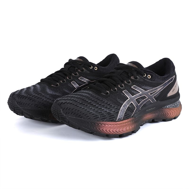 Tênis Asics Gel Nimbus 22 - Preto e Dourado - Feminino