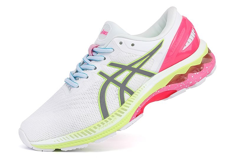 Tênis Asics Gel Kayano 27 - Branco e Rosa - Feminino 