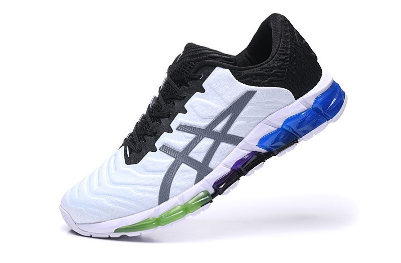 Tênis Asics Gel Quantum 360 5 - Branco Cinza e Azul - Masculino 