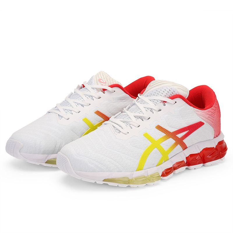 Tênis Asics Gel Quantum 360 5 - Branco Vermelho e Amarelo - Feminino