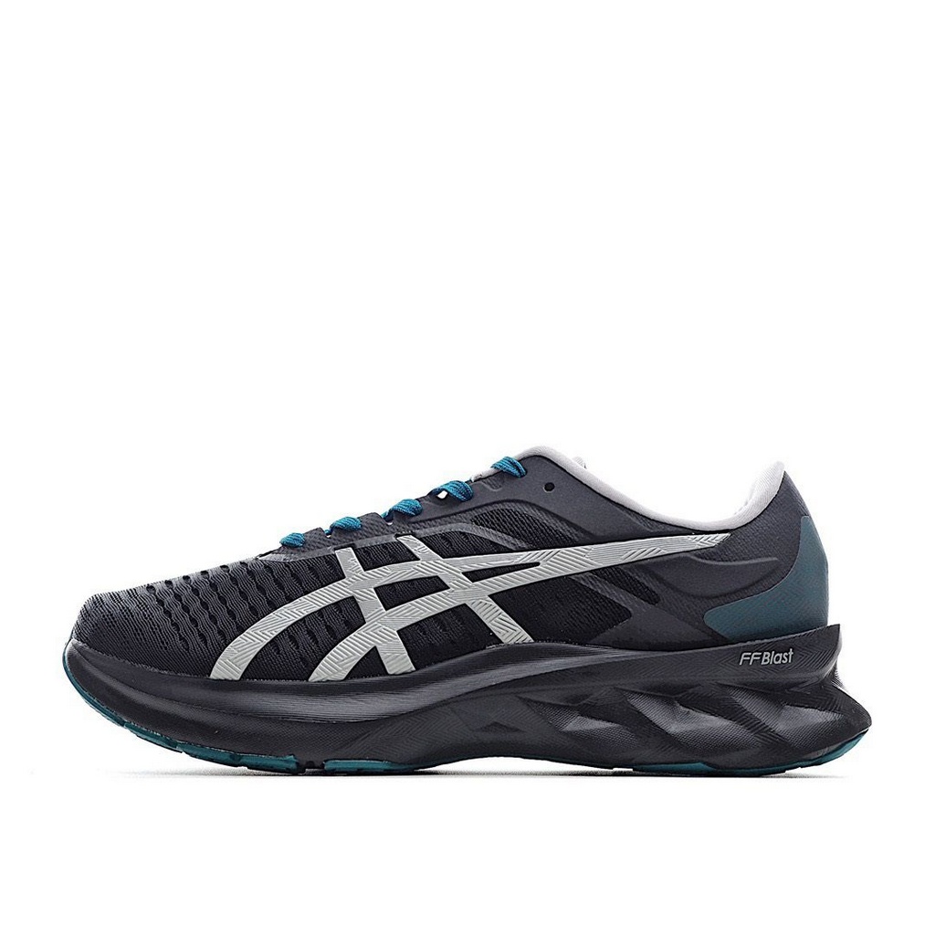 Tênis Asics NovaBlast - Preto Cinza e Verde - Masculino 