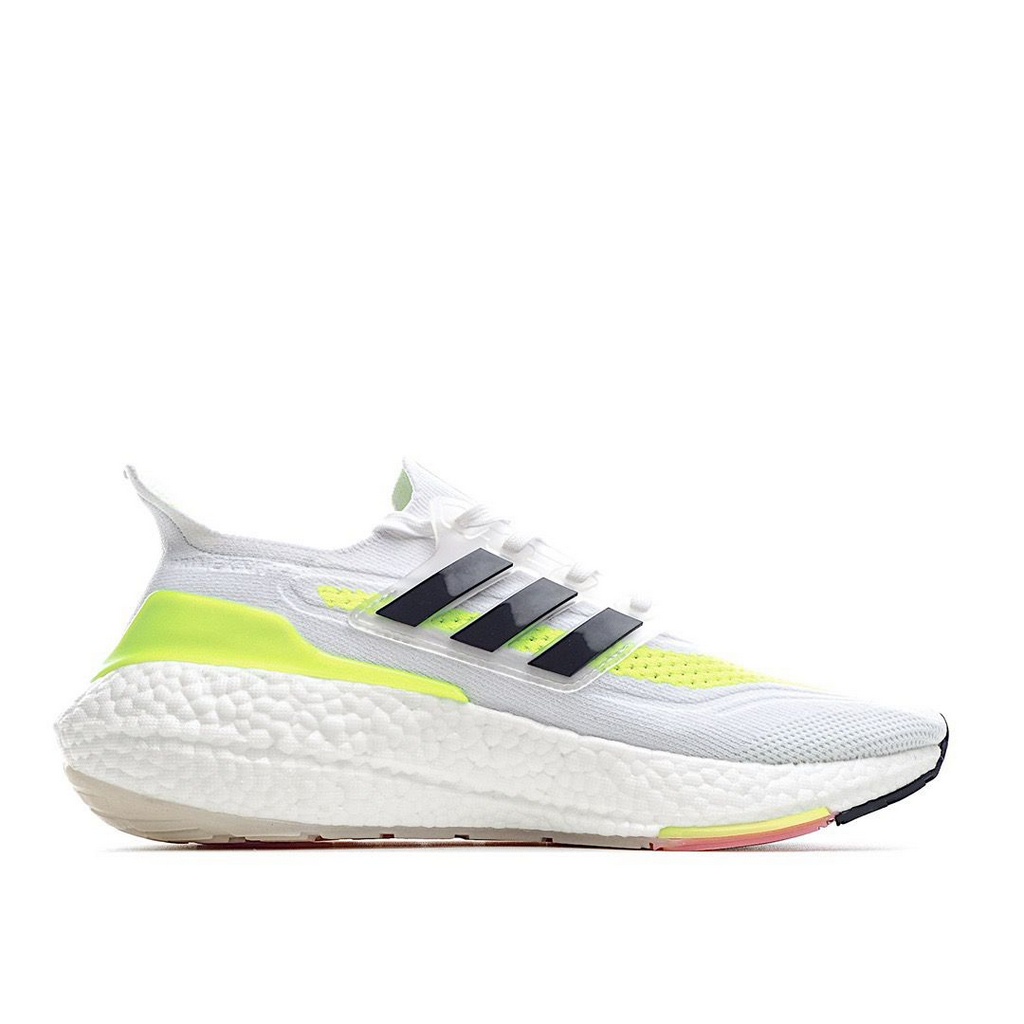 Tênis Adidas UltraBoost 21 - Branco e Verde - Masculino