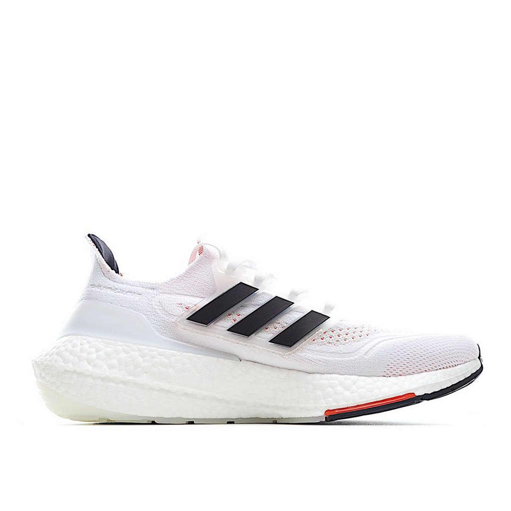 Tênis Adidas UltraBoost 21 - Branco Preto e Vermelho - Masculino