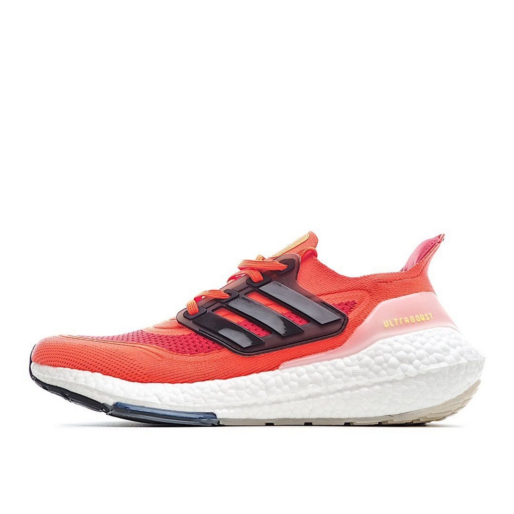 Tênis Adidas UltraBoost 21 - Laranja e Preto - Masculino 