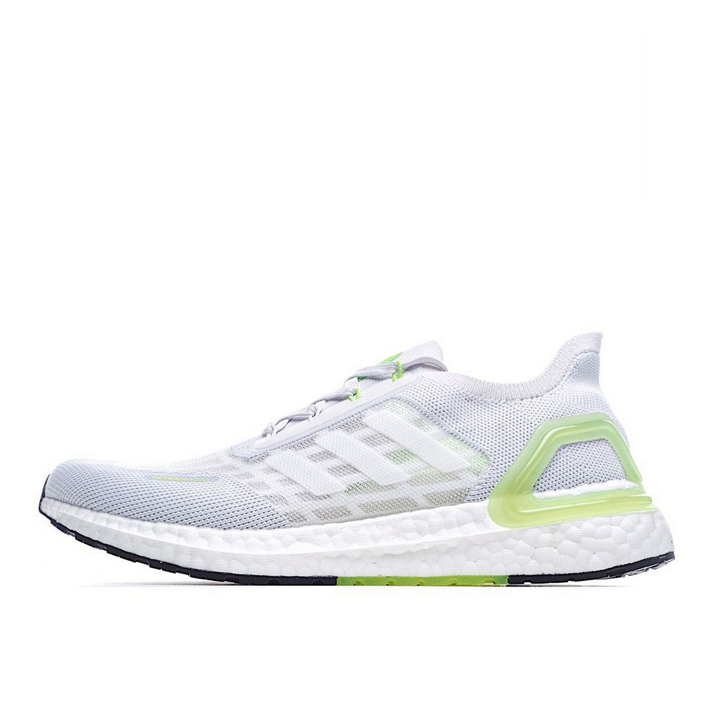 Tênis Adidas UltraBoost 20 - Branco e Verde Claro - Masculino 