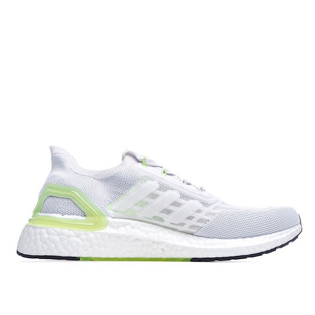 Tênis Adidas UltraBoost 20 - Branco e Verde Claro - Masculino