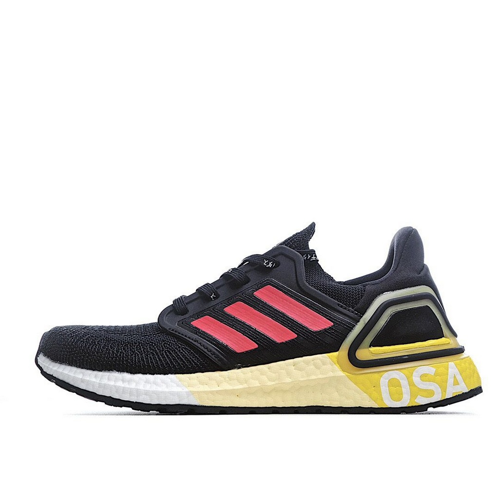 Tênis Adidas UltraBoost 20 - Preto Vermelho e Amarelo - Masculino 