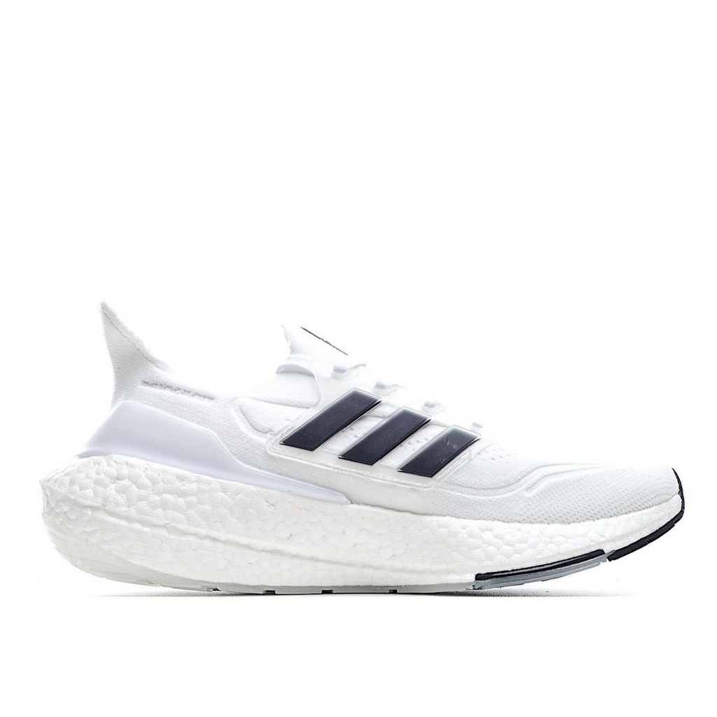 Tênis Adidas UltraBoost 21 - Branco Preto e Azul - Masculino