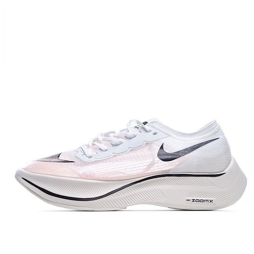 Tênis Nike ZoomX Vaporfly NEXT% - Branco e Laranja - Masculino 