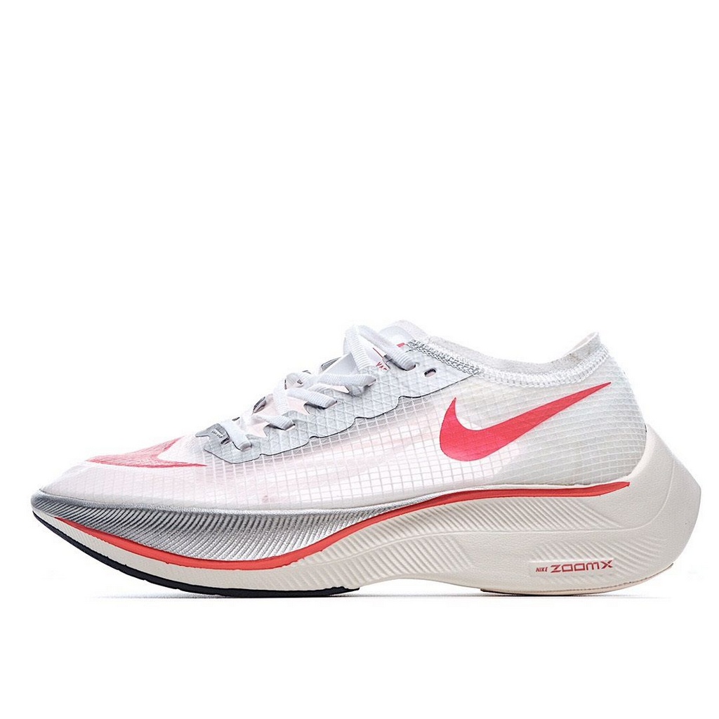 Tênis Nike ZoomX Vaporfly NEXT% - Branco e Vermelho - Masculino 