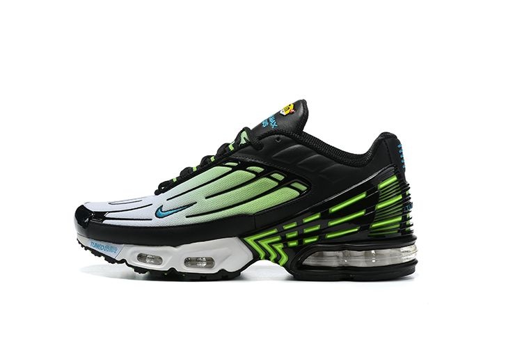 Tênis Nike Air Max Plus 3 - Preto Verde e Branco - Masculino 