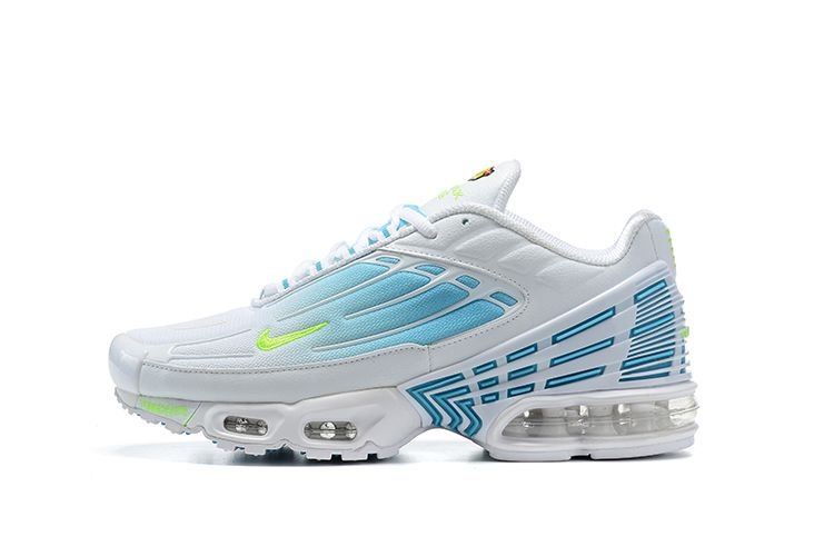 Tênis Nike Air Max Plus 3 - Branco Azul Claro e Verde - Masculino 