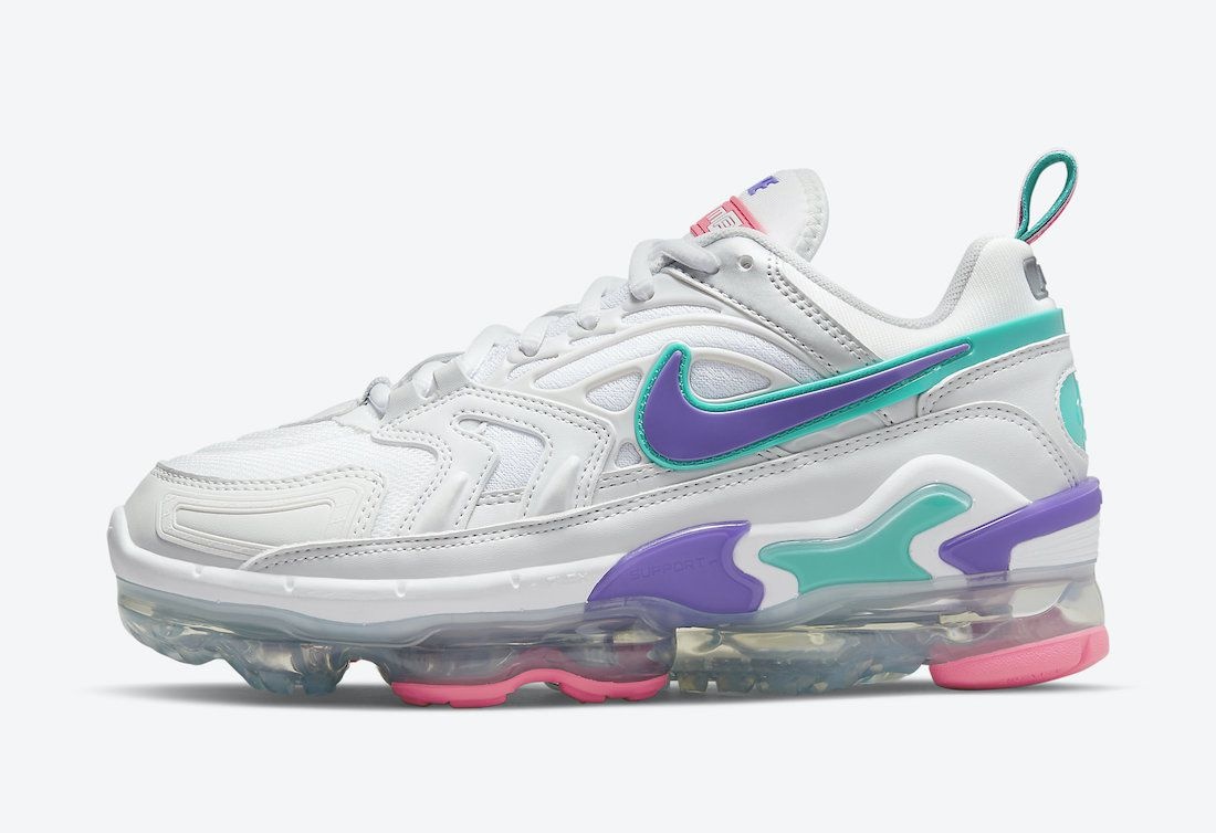 Tênis Nike Air VaporMax Evo - Branco Roxo e Azul - Masculino 