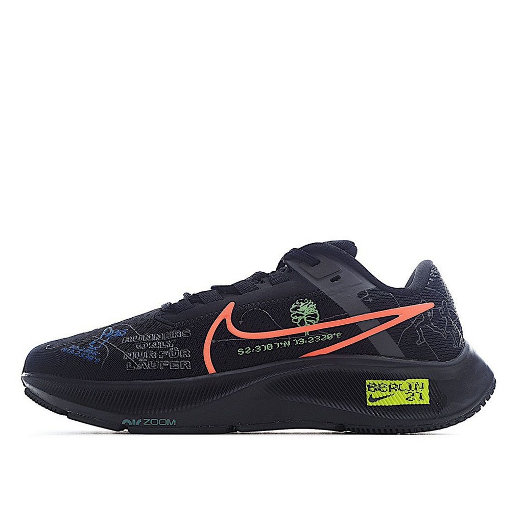 Tênis Nike Air Zoom Pegasus 38 - Preto e Laranja - Masculino 