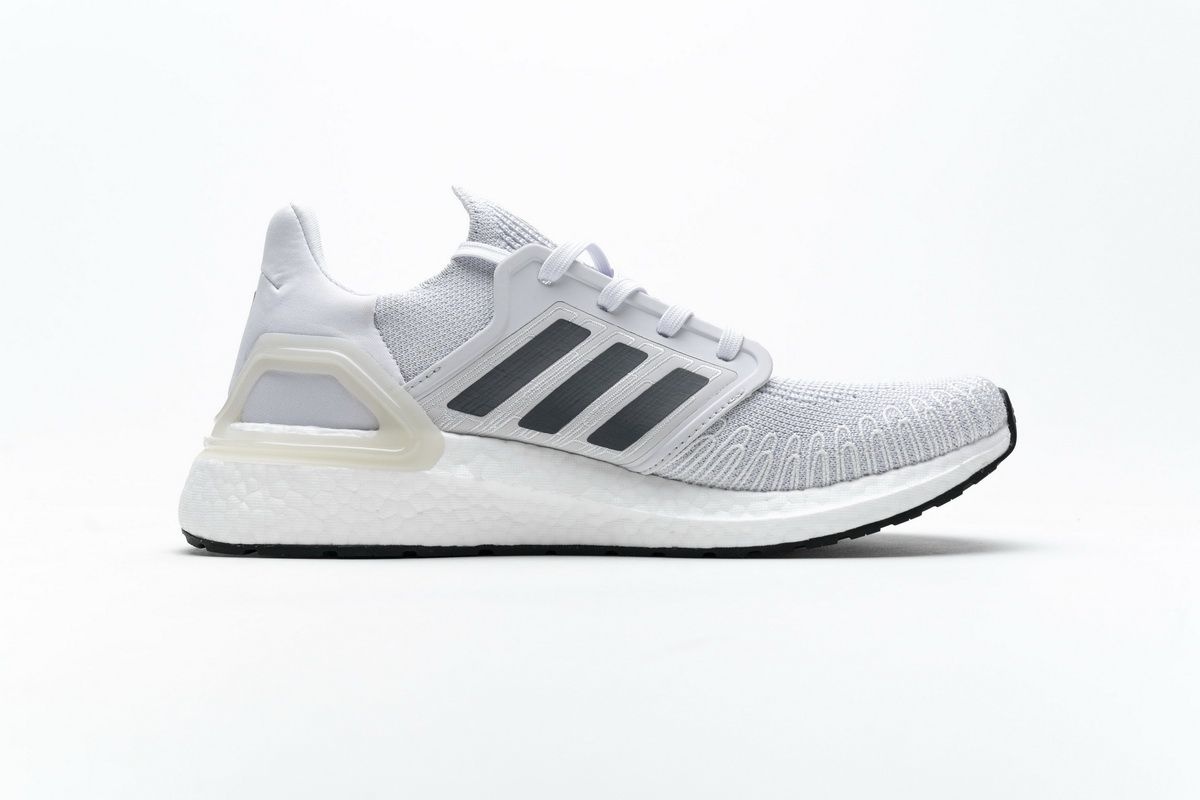 Tênis Adidas UltraBoost 20 - Cinza Claro e Grafite - Masculino