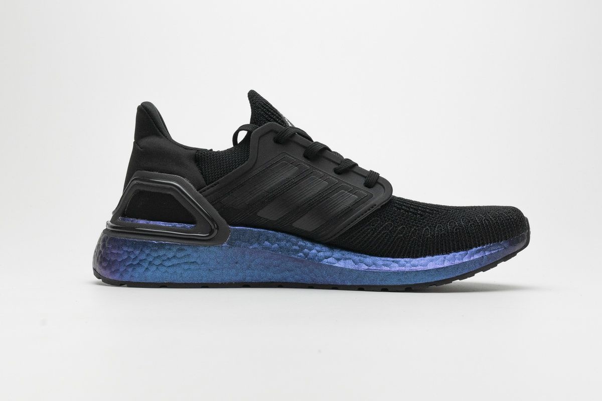 Tênis Adidas UltraBoost 20 - Preto e Azul Metalico - Masculino