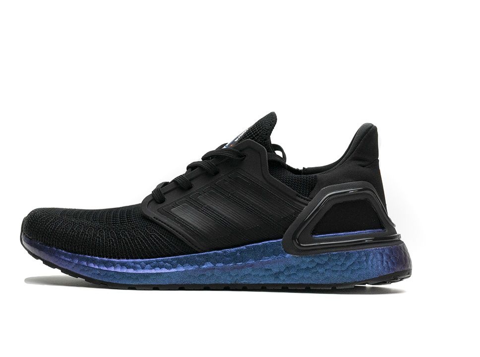 Tênis Adidas UltraBoost 20 - Preto e Azul Metalico - Masculino 