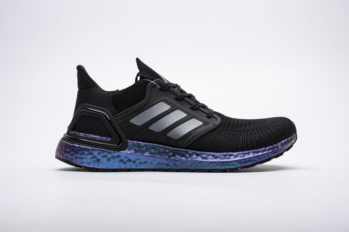 Tênis Adidas UltraBoost 20 - Preto e Roxo Metálico - Masculino