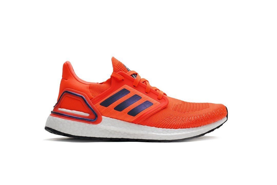 Tênis Adidas UltraBoost 20 - Laranja e Branco - Masculino