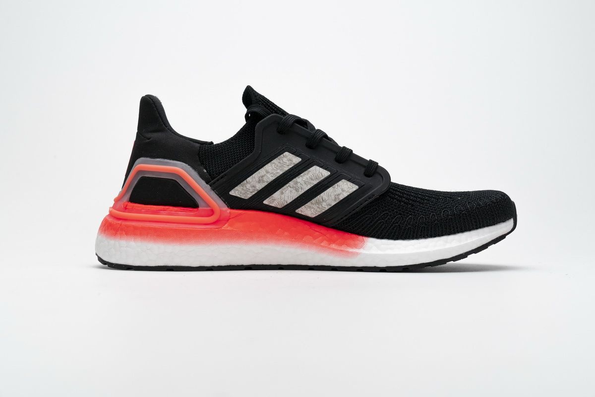 Tênis Adidas UltraBoost 20 - Preto Branco e Vermelho - Masculino